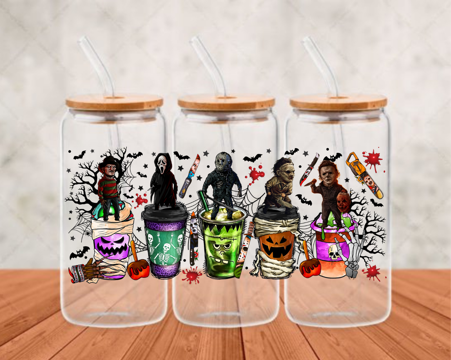 Horror Movies1  UV-DTF (adhesive cup wrap)