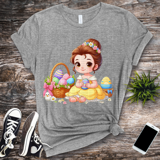 baby Bella with easter baskets