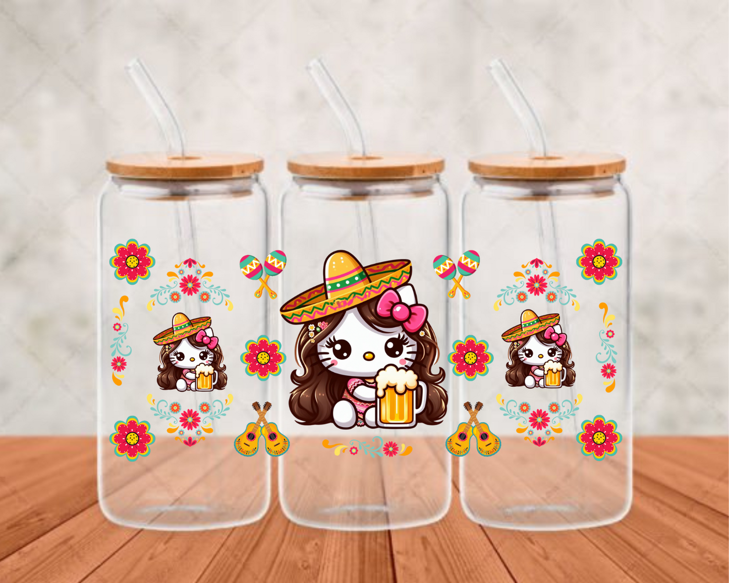 Mexicankitty.  UV-DTF adhesive cup