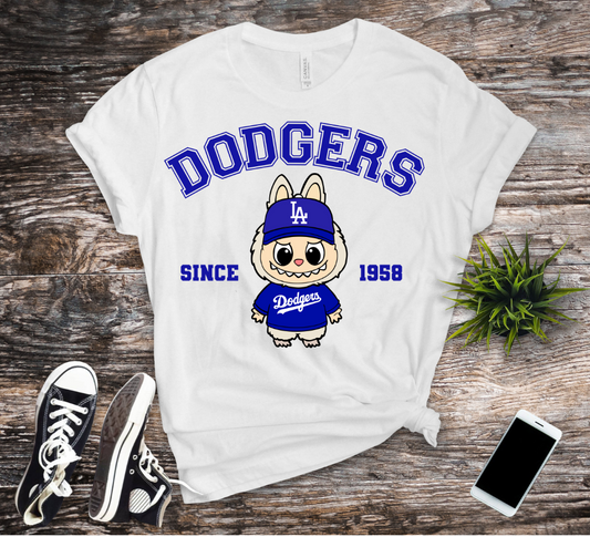 la labubu blue dodgers