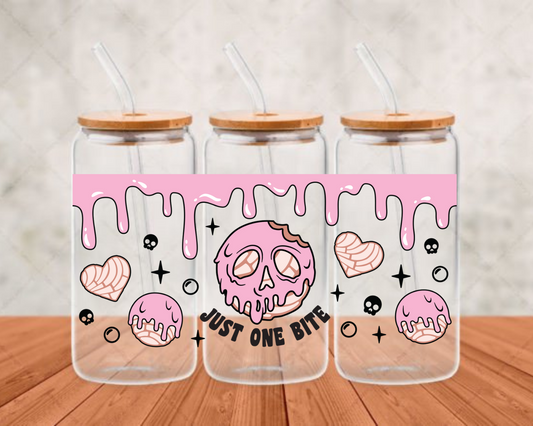 just one bite  DTF adhesive cup wrap