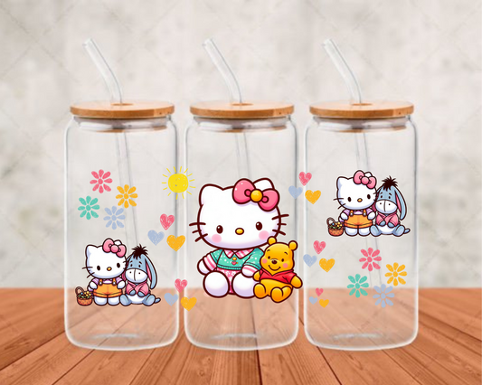 poohandEeyore UV-DTF adhesive cup