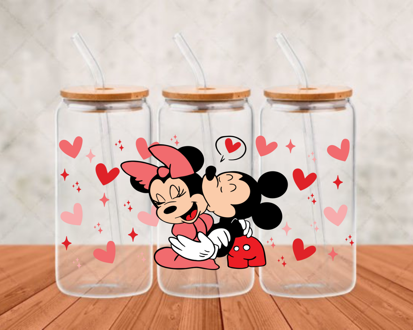 MOUSE KISSING  -DTF adhesive cup wrap
