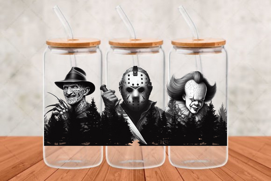 Horror Movies4 (2) UV- DTF Adhesive cup wrap