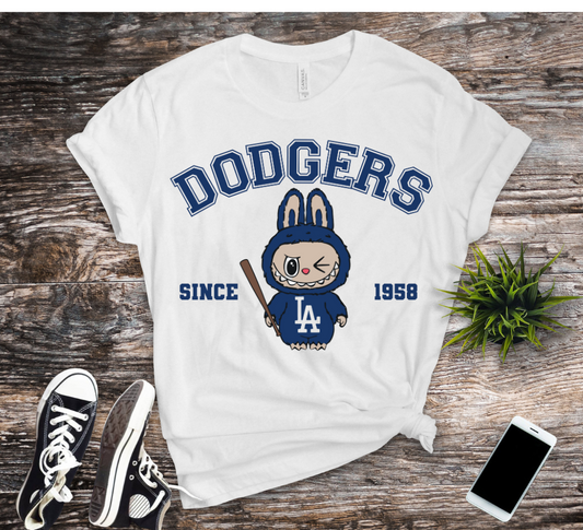 blue dodgers  labubu
