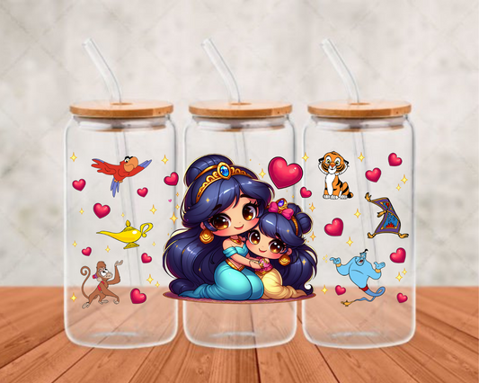 jasmin and daughter UV- DTF Adhesive cup wrap