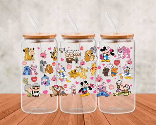 all characters UV- DTF Adhesive cup wrap