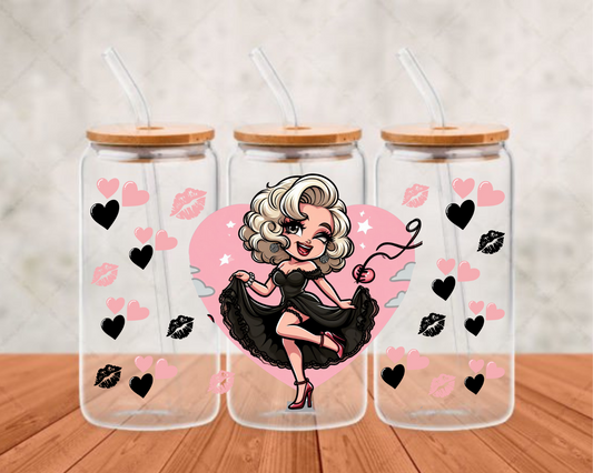 Marilyn in black uv wrap