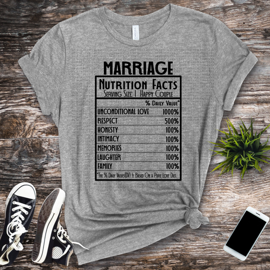 Marriage nutrition facts
