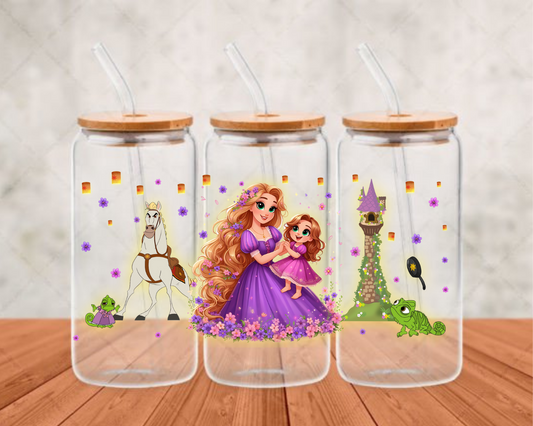 tangled and babyUV- DTF Adhesive cup wrap