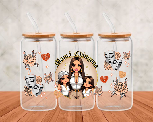 mama chingona light  UV-DTF adhesive cup wrap