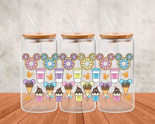 donuts d  UV-DTF adhesive cup wrap