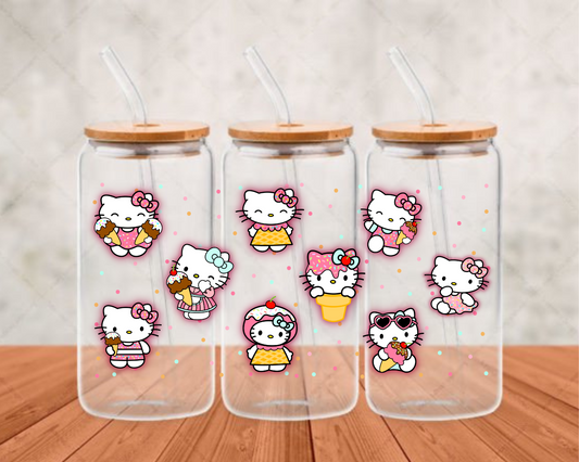 hello kitty ice cream  UV-DTF (adhesive cup wrap)