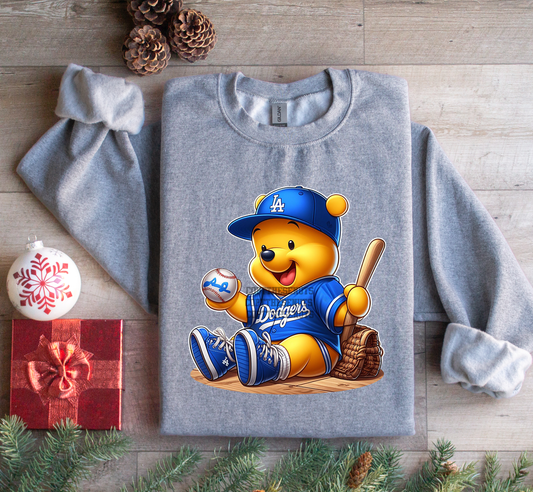 Whinnie With Bat - Dodgers