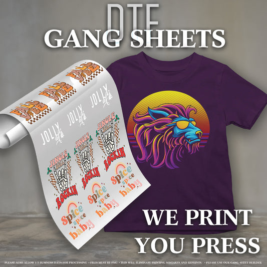 CUSTOM DTF GANG SHEETS