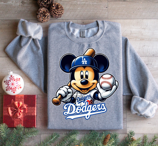 Mickey With Bats - Dodgers