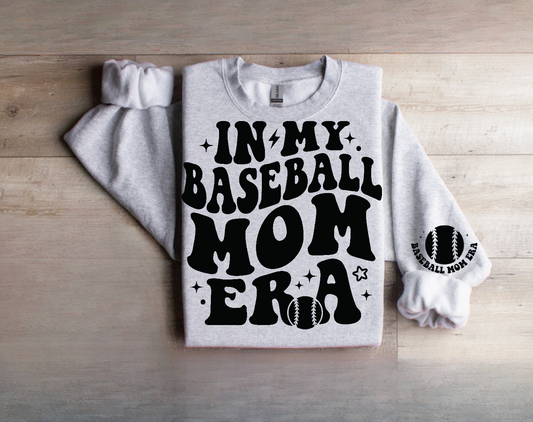 In My Baseball Mom Era With Sleeve Print