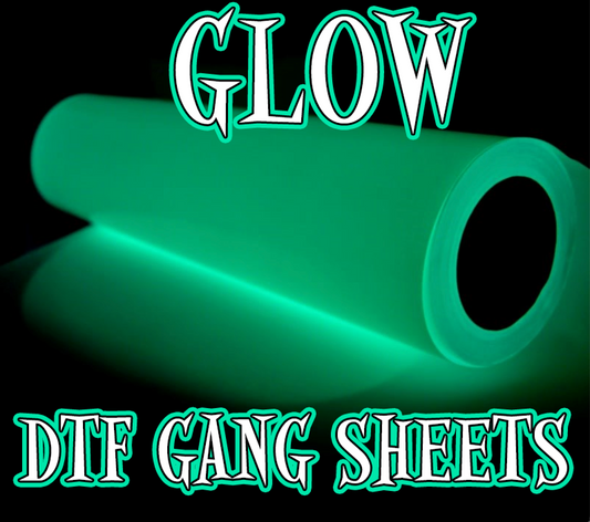 Glow in the dark DTF GANG SHEET