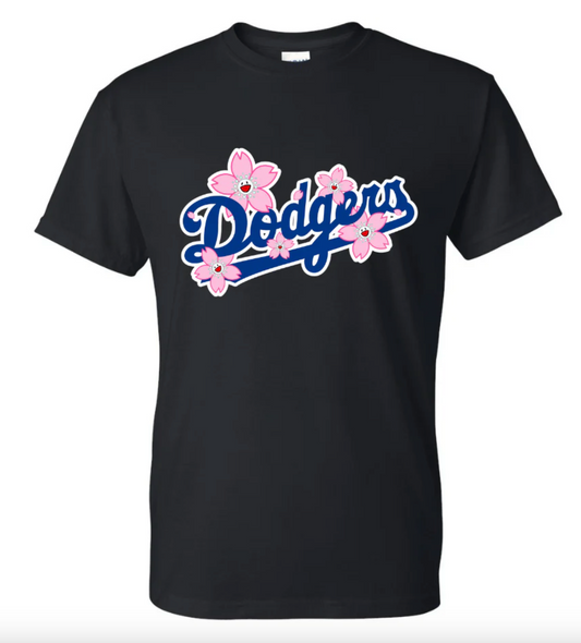 dodgers cherry blossom T-shirt