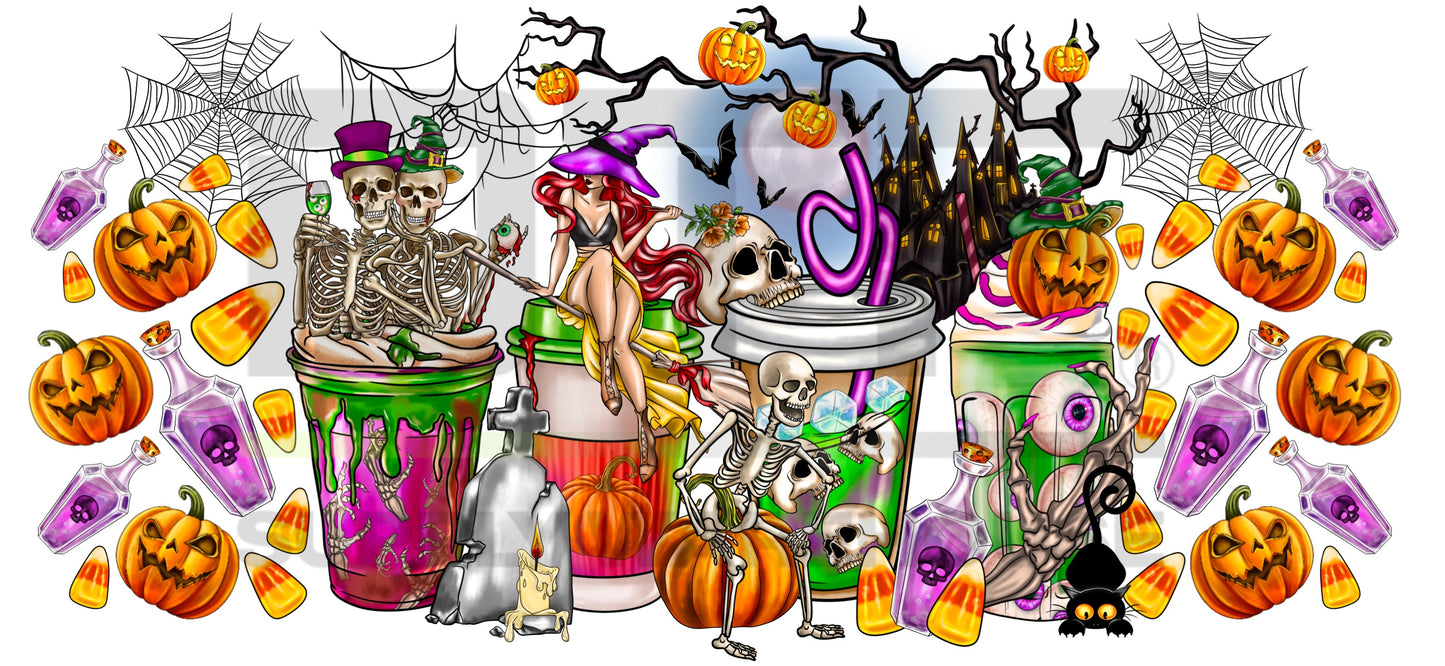 Spooky Cup UV DTF