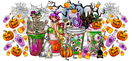 Spooky Cup UV DTF