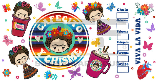 Frida Chisme UV-DTF (adhesive cup wrap)