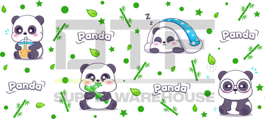 Panda UV DTF cup wrap