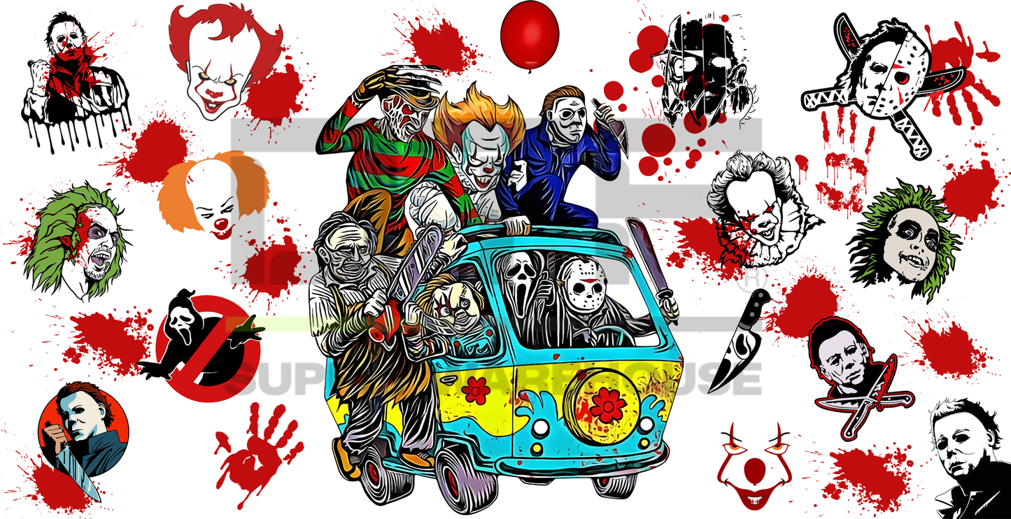 All the Terror UV DTF Cup wrap